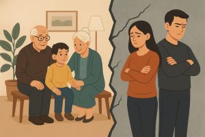حق ملاقات پدربزرگ و مادربزرگ با نوه در طلاق والدین